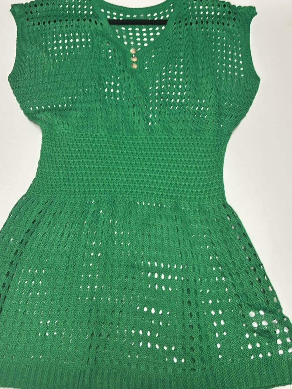 Cupshe Green Crochet Swim Coverup Dress